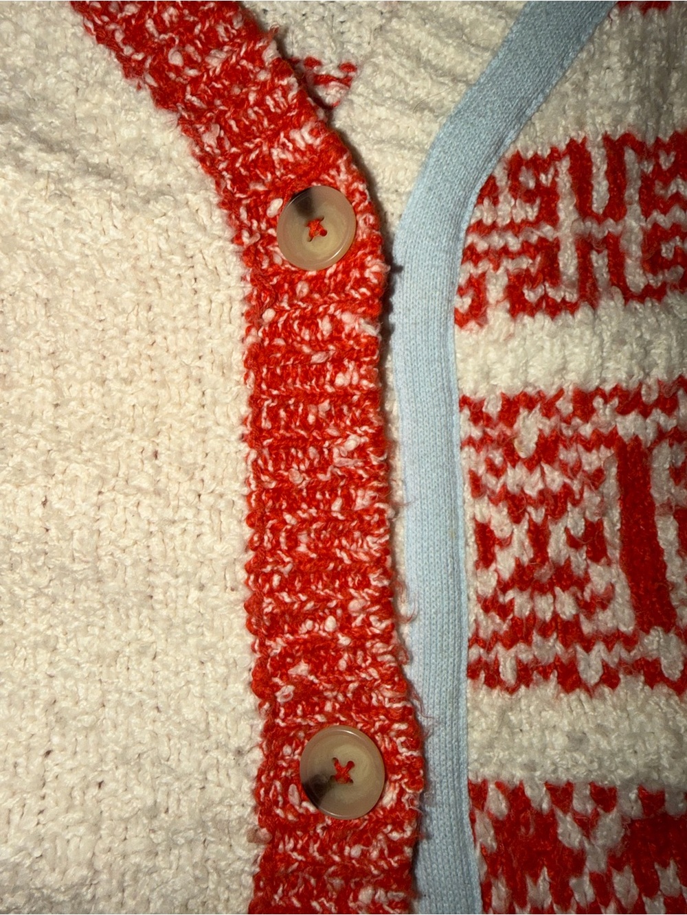 Anthropologie Pilcro Knit Oversized Chunky Grandpa Cardigan Sweater M - Picture 10 of 11